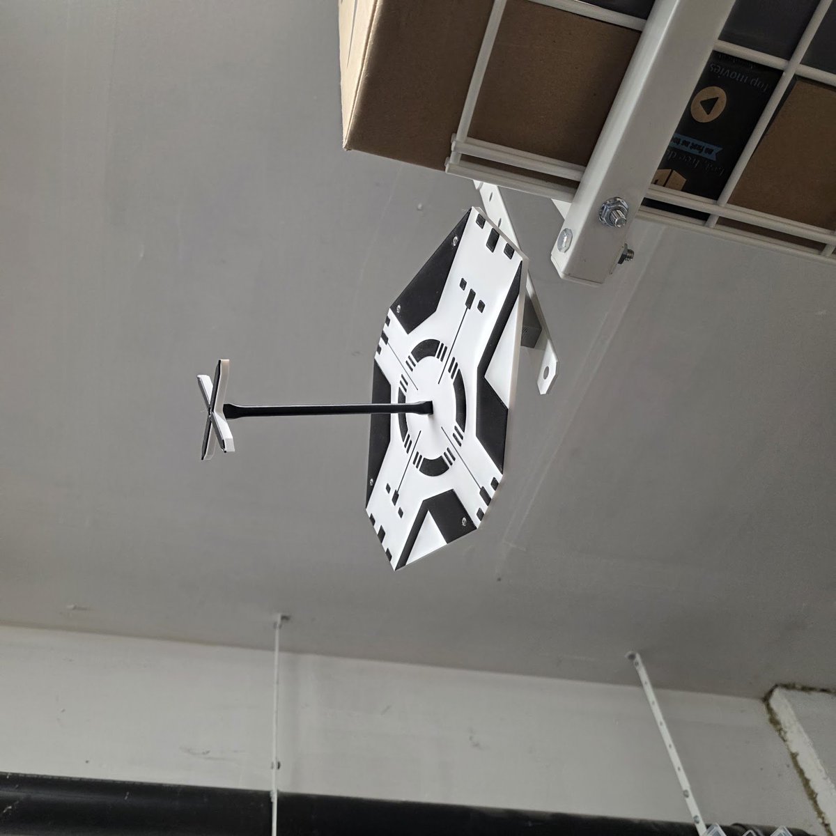 MaxFagin's tweet photo. You may laugh, but my car has never been so precisely docked in my garage. https://t.co/WavVlA6PII