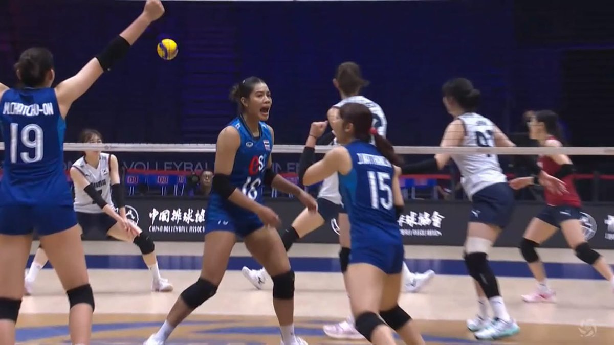 Skyboyz15's tweet photo. 🏐 สาวไทย ขึ้นนำ สาวแดนกิมจิ  2:0 
การแข่งขันชิงแชมป์เอเชีย 2026 | รอบ 8 ทีม
🇹🇭 ไทย 2 : 0 เกาหลีใต้ 🇰🇷
[ 25-20 : 25-18 ]
#วอลเลย์บอลหญิง https://t.co/MLugxEz4Wq
