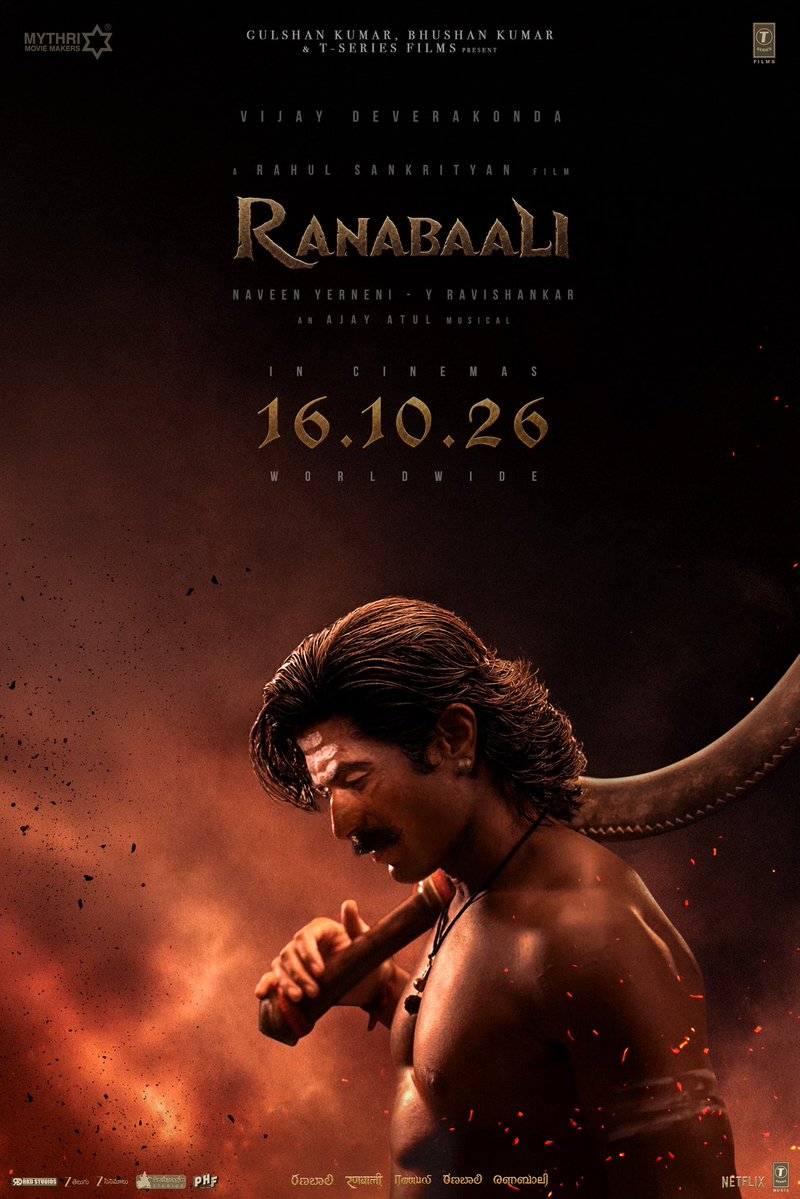 iamRashmika's tweet photo. #Ranabaali is releasing on 16th of October..!!! 

It’s hard to actually put an emoji on it for what kind of a film it is 🤔!! https://t.co/Gs4iae2h3Y