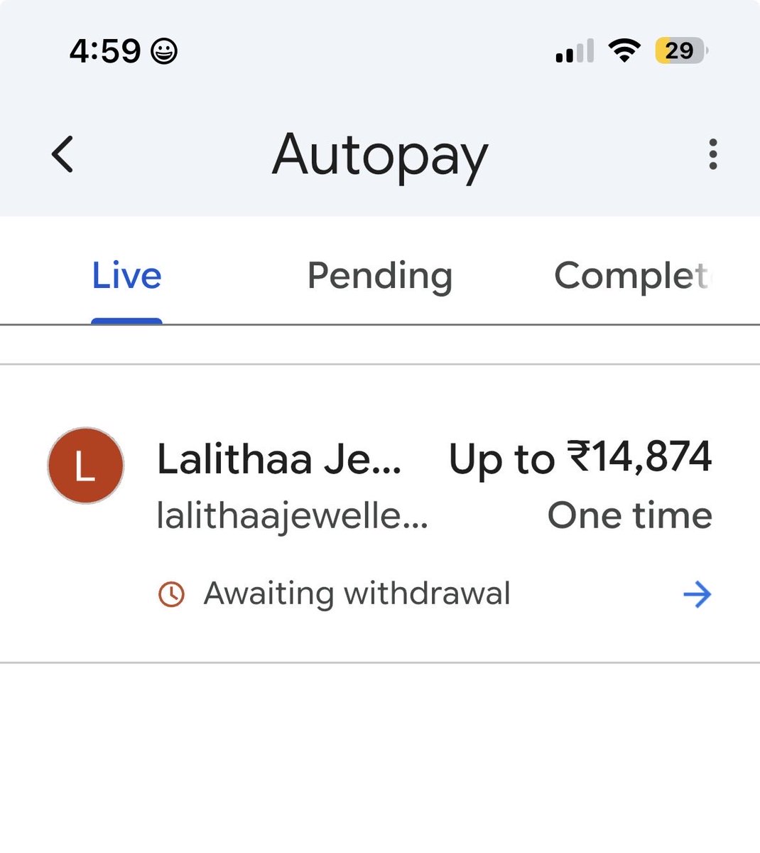bhol_prafulla's tweet photo. @GooglePayIndia @GooglePayIndia  May i know why Lalitha Jewellery Mart IPO still showing active in my gpay account where the company already been listed 3days back!!!! https://t.co/AVznwvXDmy