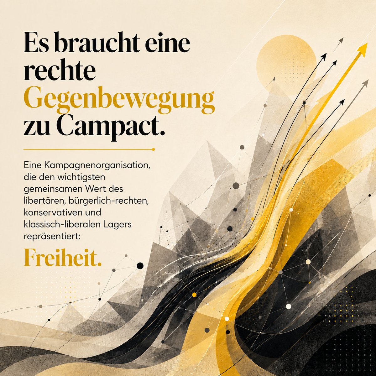 stagerbn's tweet photo. Es braucht eine rechte Gegenbewegung zu Campact.

Eine Kampagnenorganisation, die den wichtigsten gemeinsamen Wert des libertären, bürgerlich-rechten, konservativen und klassisch-liberalen Lagers repräsentiert: Freiheit.Durch Organisationen wie Campact ist linke Ideologie inzwischen tief in das bürgerliche Lager eingedrungen. Ein erschreckendes aktuelles Beispiel ist, wie positiv selbst der Vorstoß für eine Sperrliste gegen bestimmte YouTube-Accounts aufgenommen wird. Der Gedanke, politisch unerwünschte Stimmen wirtschaftlich unter Druck zu setzen, wird inzwischen als legitimes Mittel gesellschaftlichen Engagements behandelt.

Denen, die für Freiheit eintreten, fehlt dagegen eine gemeinsame Plattform und eine gemeinsame Stimme.

Es gibt viele Einzelstimmen, besonders hier auf X. Was aber fehlt, ist eine professionelle Organisation, die daraus konkrete Kampagnen macht: schnell, sichtbar, schlagkräftig und unabhängig von einzelnen Parteien und Interessengruppen.

Eine solche Organisation muss auch nicht bei jedem Thema dieselbe Meinung vertreten. Konservative, klassische Liberale und Libertäre werden sich über vieles streiten.

Aber es gibt einen gemeinsamen Kern:

Freiheit.

Und wenn diese Freiheit eingeschränkt wird, braucht es eine laute Stimme, die organisiert widerspricht.

Eine Organisation mit der Fähigkeit, innerhalb weniger Stunden hunderttausende Menschen zu erreichen und zu mobilisieren.

Ich habe das Gefühl, dass die Zeit für eine solche Organisation reif ist.

Durch Organisationen wie Campact ist linke Ideologie inzwischen tief in das bürgerliche Lager eingedrungen. Ein erschreckendes aktuelles Beispiel ist, wie positiv selbst der Vorstoß für eine Sperrliste gegen bestimmte YouTube Accounts aufgenommen wird. Der Gedanke, politisch unerwünschte Stimmen wirtschaftlich unter Druck zu setzen, wird als legitimes Mittel gesellschaftlichen Engagements behandelt.

Denen, die für Freiheit eintreten, fehlt dagegen eine gemeinsame Plattform und eine gemeinsame Stimme.

Es gibt viele Einzelstimmen, besonders hier auf X. Was aber fehlt, ist eine professionelle Organisation, die daraus konkrete Kampagnen macht: schnell, sichtbar, schlagkräftig und unabhängig von einzelnen Parteien und Interessengruppen.

Eine Organisation, die nicht bei jedem Thema dieselbe Meinung vertreten muss. Konservative, klassische Liberale und Libertäre werden sich über vieles streiten. Aber es gibt einen gemeinsamen Kern: 

Freiheit.

Und wenn diese Freiheit eingeschränkt wird, braucht es eine laute Stimme, die organisiert widerspricht.

Mit der Fähigkeit, innerhalb weniger Stunden hunderttausende Menschen zu erreichen und zu mobilisieren.

Ich habe das Gefühl, dass die Zeit reif für solch eine Organisation ist.