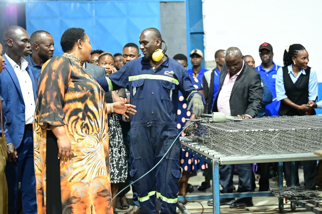 millybabalanda's tweet photo. Yesterday, I paid a courtesy visit to Rosefoam Mattress Manufacturers in Mbalala, Mukono, to assess the performance of industrialization in Uganda in line with the NRM Government agenda to monitor and assess how far the NRM Manifesto 2021-2026 and now 2026-2031 on industrialization is being implemented on the ground.

I was received by the management and staff of Rosefoam, one of Uganda's leading indigenous manufacturing companies, and taken on a guided tour of the factory, from production lines to warehousing and quality control sections.

I commended Rosefoam for its immense contribution to Uganda's industrial transformation, job creation, and import substitution.

The Roseform factory is a clear testimony that the NRM's policy of promoting local manufacturing is working. When H.E. the President talks about industrialization, value addition, and import substitution, this is what he means. Rosefoam has moved from a small Ugandan enterprise to a regional brand competing internationally.

The NRM government, under the stewardship of H.E. President Yoweri Kaguta Museveni, has deliberately created a conducive environment for industrial growth through peace and security, improved road infrastructure, electricity, industrial parks, and incentives for local investors.

I was impressed that Rosefoam employs around 700 Ugandans directly and thousands indirectly through its supply chain, including farmers who supply raw materials and distributors across the country.

This is the socio-economic transformation H.E. President Yoweri Kaguta Museveni has been preaching. Every mattress made is a job saved for a Ugandan youth, skills transferred to our people, and money staying in Uganda instead of importing. 

I reiterated the government's call for Ugandans to embrace the Buy Uganda Build Uganda (BUBU) policy to support the local manufacturers instead of importing similar products.

For God and my country!