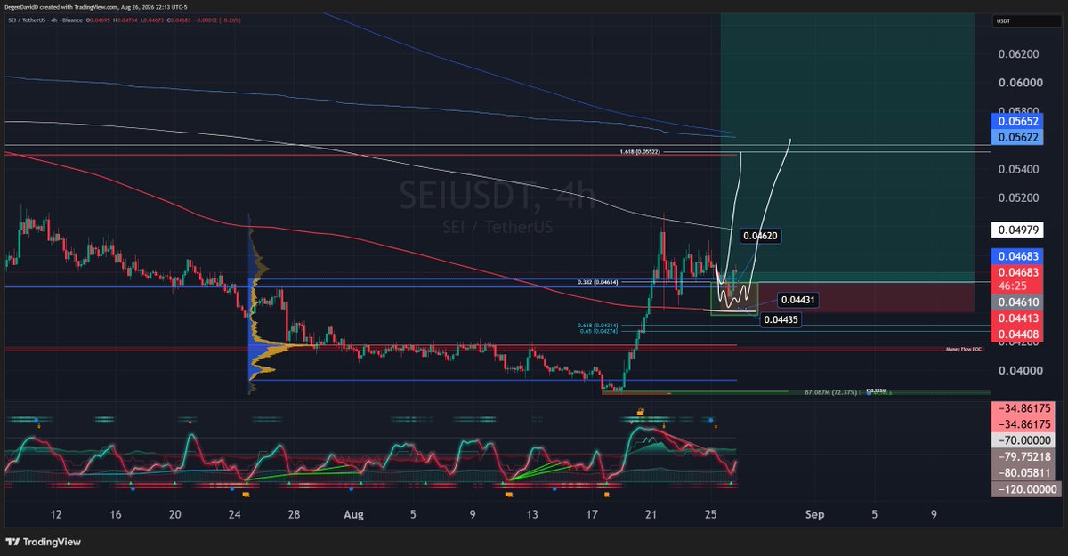 DavidSendsIt's tweet photo. $SEI looking like one of the stronger ones with this recent pull back https://t.co/xRKMUFmTlM
