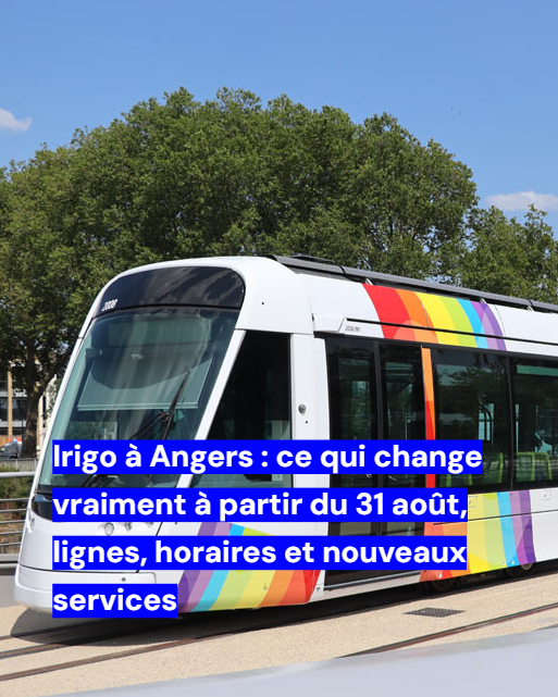 angersinfo's tweet photo. Irigo à Angers : ce qui change vraiment à partir du 31 août, lignes, horaires et nouveaux services https://t.co/Vg4gaWFetC https://t.co/zzskXxPnHL