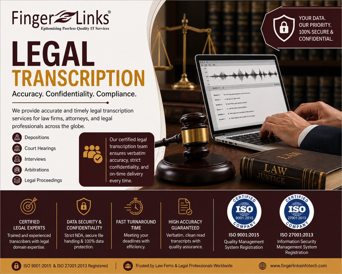 Fingerlink18511's tweet photo. #CanadaLegal #USLegal #Court #CourtReporting #LawFirm #Legal #LegalCourtReporting #LegalTranscription #CourtReporters #CourtReporting #Lawyers #LawFirms #LegalProfessionals #DepositionServices #LitigationSupport #LegalServices #Attorneys #LegalTechnology #TranscriptionServices https://t.co/pgqYTzwqRX