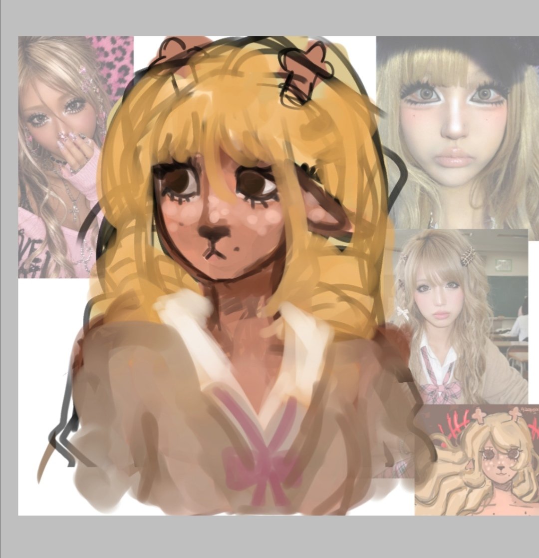 Pomqueline's tweet photo. gyaru noelle wip ✨🎀
#noelledeltarunefanart #noellefanart #deltarune #gyaru https://t.co/jvxQFhZNqT
