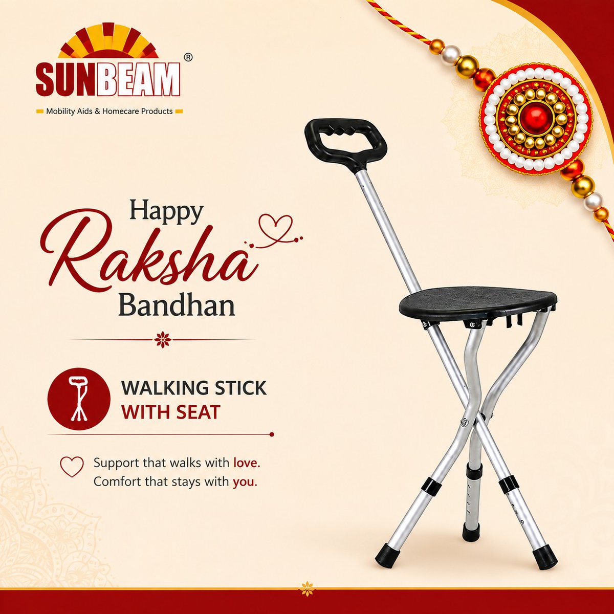 EaSunbeam53503's tweet photo. Happy Raksha Bandhan 2026! ❤️

At Sunbeam Enterprises, we believe true care means creating greater comfort, confidence and independence for our loved ones.

#RakshaBandhan2026 #HappyRakshaBandhan #SunbeamEnterprises #CareWithConfidence https://t.co/AXzCHR8QLz