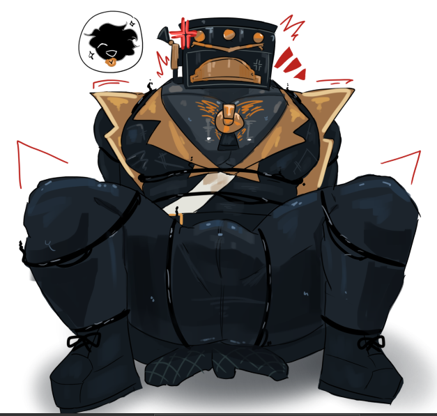 rainykyoo's tweet photo. ovenhead was getting too angry, so time shadow had to do drastic measures.. https://t.co/svuO8cZJvD