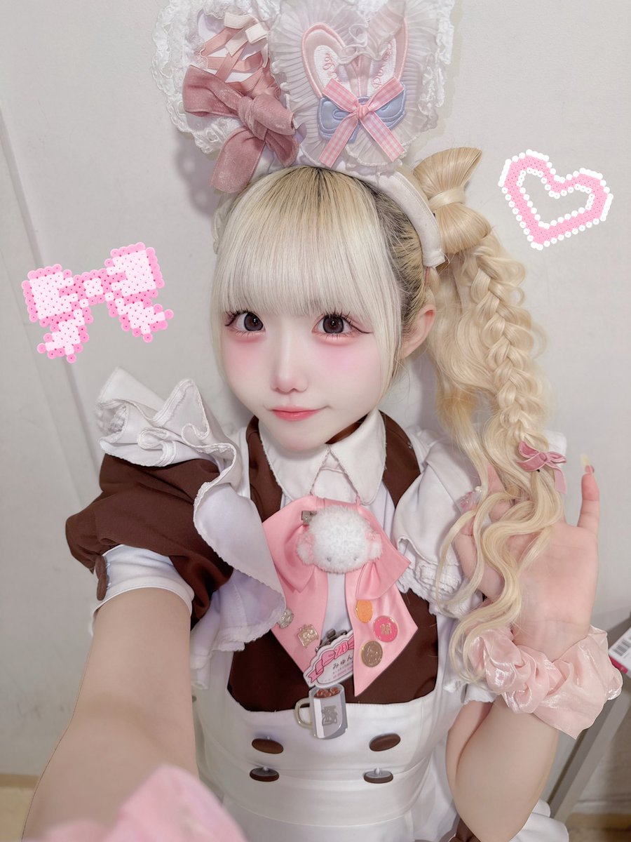 maid_myun1's tweet photo. リボンサイドポニー🎀🐴 https://t.co/PYFGgMMUTF