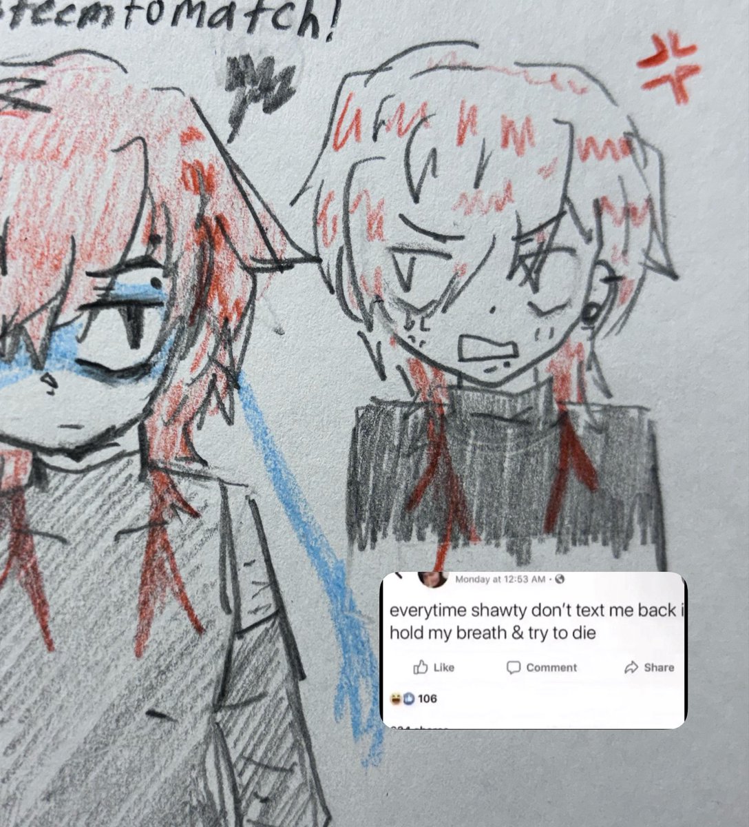 fliqpynoose_x's tweet photo. beating myself with a hammer because i cannot find a design for him that i actually like https://t.co/uL6LlQfkIO