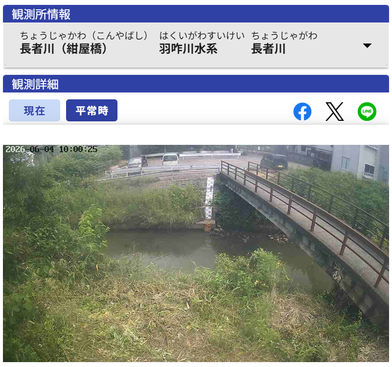 FujitomiGo's tweet photo. 羽咋市の酒井川（酒井川新橋）。
川とは思えない状況になっている…。
平常時の画像とストリートビュー（2024年5月）を見ると普通の川。
やはり、今回の大雨の土砂で川が埋まってしまったようだ。
水だと流れていくが、この土砂を取らない限り、普通の川の流れで溢れてしまう。
今後の雨が心配。 https://t.co/M9dCD7zVt9