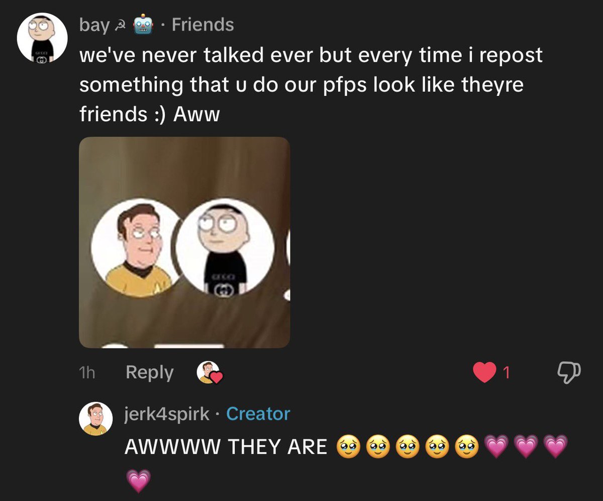 Jerk4Spirk's tweet photo. This is so cute to me. Thank you Gucci morty. https://t.co/X4qlfjnuKm