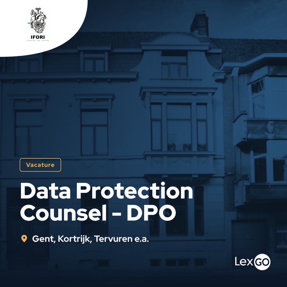 LexGobe's tweet photo. Data Protection Counsel - DPO · IFORI zoekt een Data Protection Counsel / DPO om klanten te begeleiden bij GDPR, informatieveiligheid en privacy compliance binnen diverse sectoren. #BeJobs #LegalJobs https://t.co/ysuxNQIfTa
