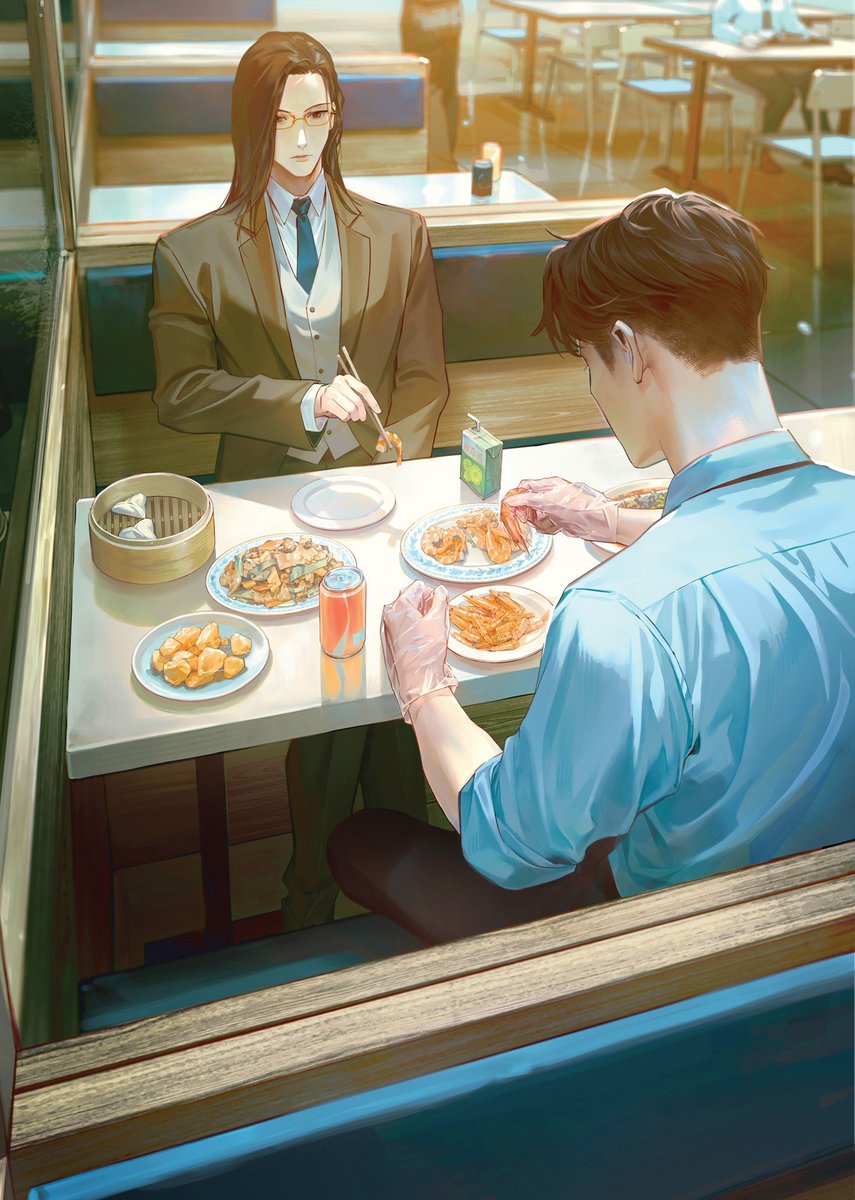 shap0langs's tweet photo. Can't stop thinking about how funny was Luo Wenzhou for saying shit like " Tao Ran spoiled you too much" while already peeling shrimps for him so he'd eat something.. who are you cooling. ( No one spoils his cats like Luo Wenzhou does # facts ) https://t.co/CIEKrMQiMC