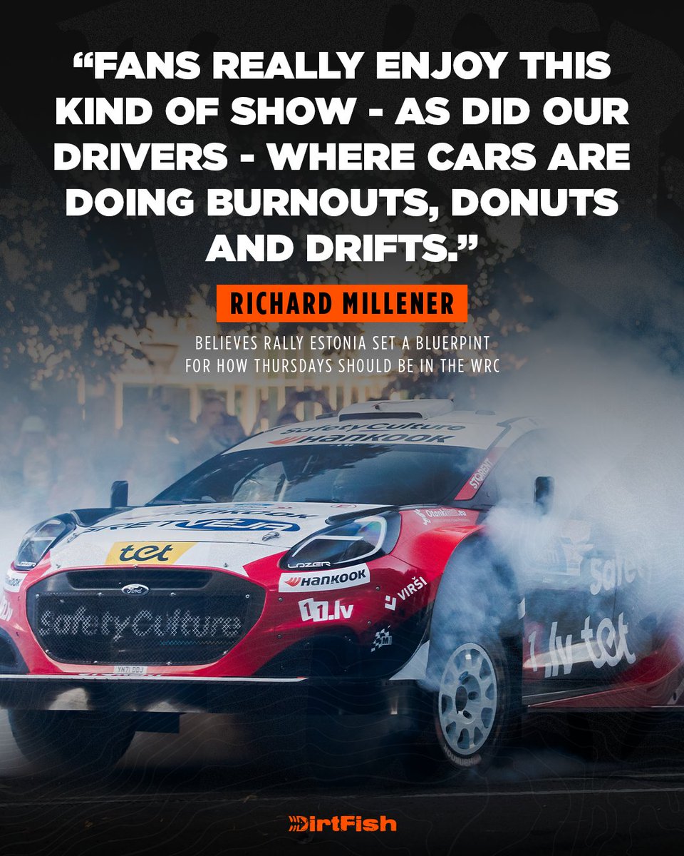 DirtFishRally's tweet photo. M-Sport team principal Richard Millener believes Rally Estonia offered a blueprint for WRC Thursdays 🌪️ https://t.co/gx8BSWHBZk