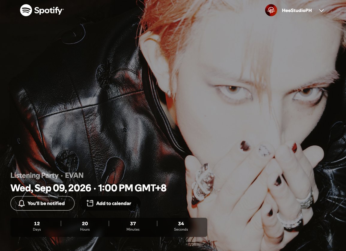 HEESTUDIO_PH's tweet photo. 🎧 260827

EVAN Listening Party ❤️‍🔥

📅 Wed, Sep 9
🕐 1:00 PM GMT+8

🔔 Hit "Notify Me"!

#DEATH_OF_ME #EVAN #에반 @h_evva_n @evan_officialJP https://t.co/8um3luqnKz