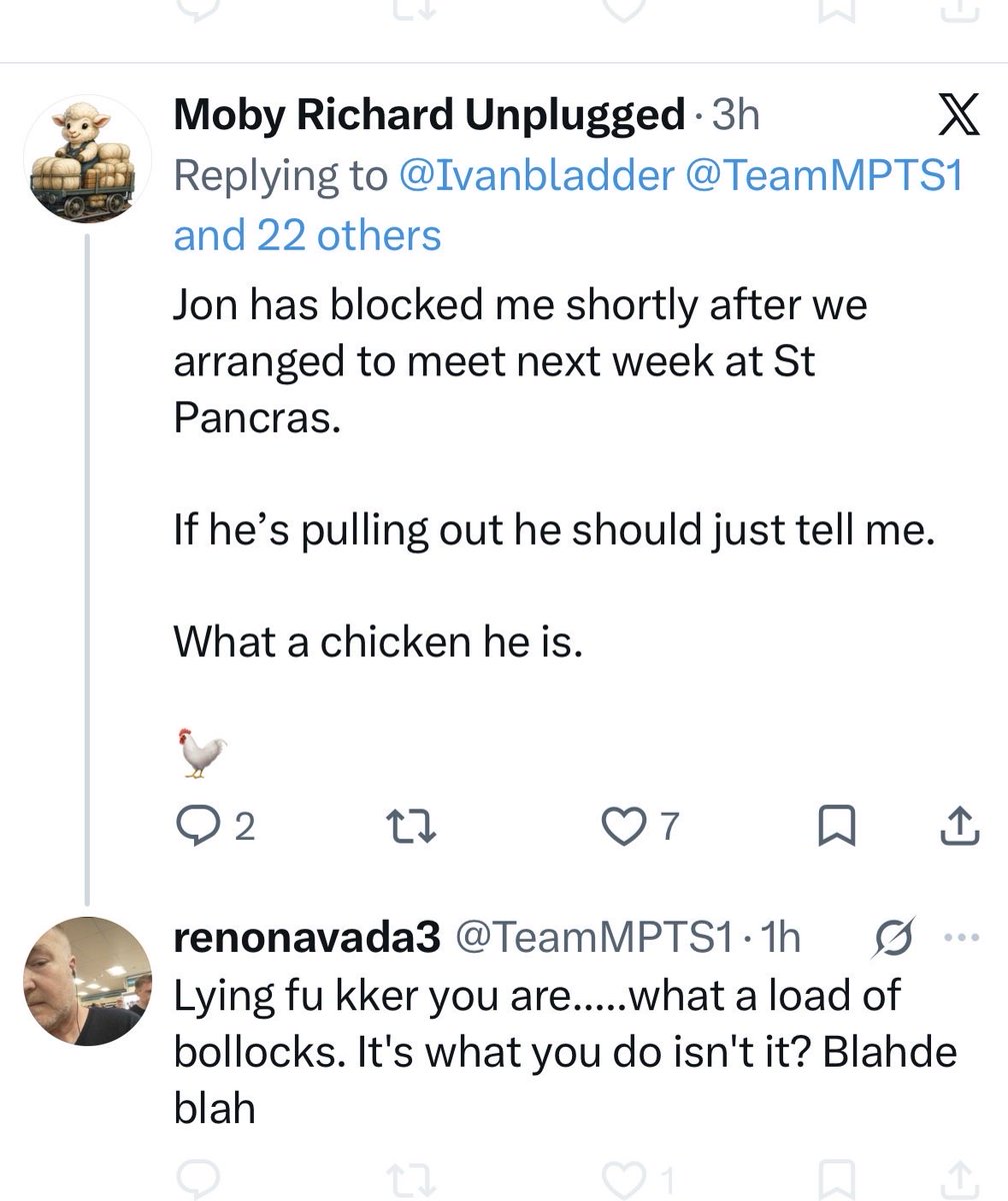 MobyRichard666's tweet photo. @TeamMPTS1 @CloudiaSkies82 Don’t recognise me you say Jon?

😉 https://t.co/l6AAPp95uW