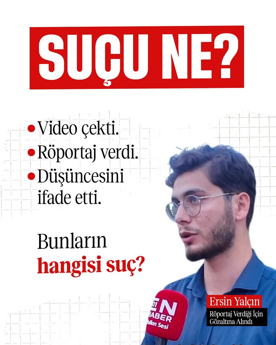 la_ye_mut's tweet photo. Saçmalık! Adaletsizlik! Artık ne denilirse denilsin.. 
@adalet_bakanlik 'nın adaletsizliğine yeter artık. 

ErsinYalçını SerbestBırakın
Eleştirmek SuçDeğildir https://t.co/q3nMzHGGxs