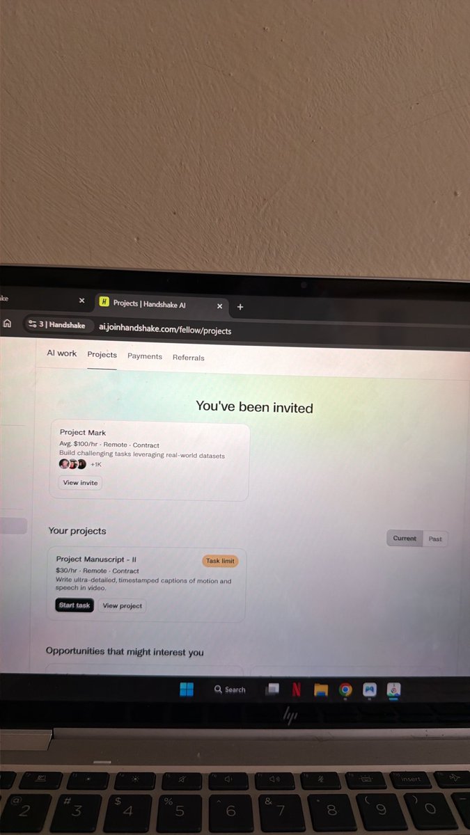 RonLimo428213's tweet photo. Project Mark available in Handshake ai. Dm me if you know how to task on it

Let’s make money👍🏽 https://t.co/XQhzkuwyg2