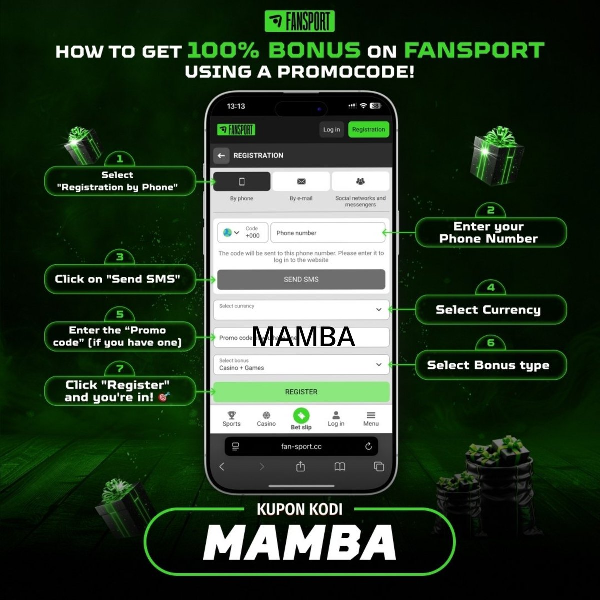 Mambacroc's tweet photo. Get a 100% BONUS on FanSport 
Sign up using promo code MAMBA and claim your bonus.

    Reg Link 🔗 https://t.co/8v1pYRmIxB

  App Link 🔗 https://t.co/oNKRdssWvM

Bonus Promo code:- MAMBA https://t.co/JZZDQlmWO9