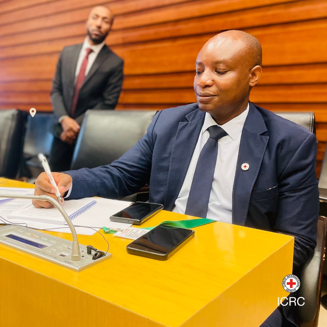 ICRC_AfricUnion's tweet photo. Happening now at @_AfricanUnion:

AU Member States &amp; RECs begin discussions on developing Continental Guidelines on Missing Migrants

ICRC Head of Delegation to the AU, @tounkara_ibra, gave opening remarks highlighting the humanitarian impact on missing migrants &amp; their families. https://t.co/bc9UgIkwHH