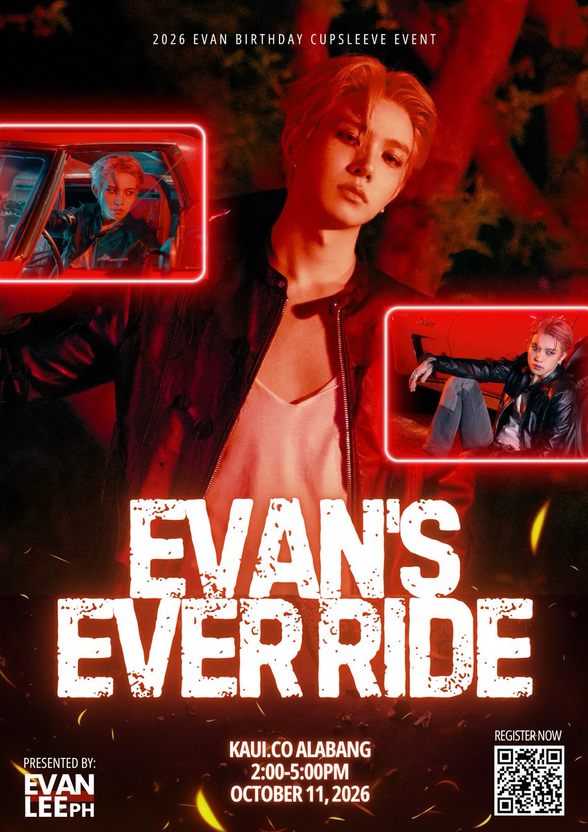 evanleeph's tweet photo. EVAN’S EVER RIDE ❤️🔥
– A Birthday Cupsleeve Event for EVAN
Limited slots only!
Register now:
https://t.co/5F0A2dj5wB…
#EvansEverRide
#ELPH #BirthdayCSE
#cupsleeveevent #EVAN https://t.co/YVKrL05yZ4
