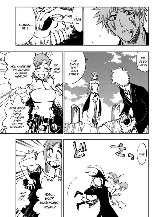 The_Loony_Boy's tweet photo. Want to know a good example of why I couldn't see Ichigo ending up with Rukia?  Look at the example between these two moments.  A perfect example of the differences between how Ichigo is with one over the other  

He is careful with Orihime, with Rukia hes like, 'YEET'! #ichihime https://t.co/TT9zT5a8Kf