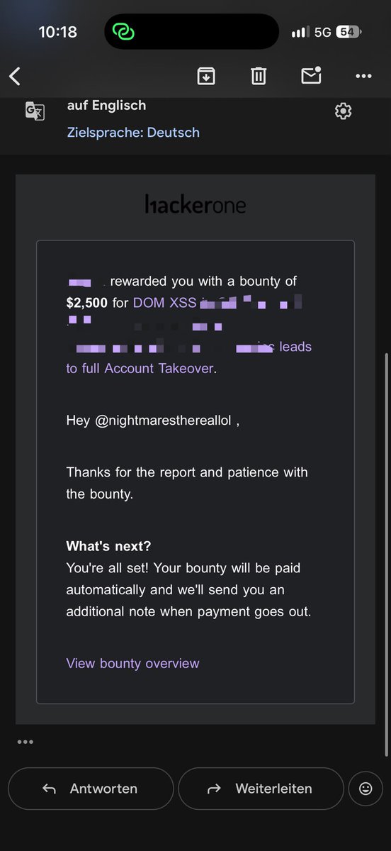 Nightmaresrea's tweet photo. Got 5K Bounty for Reflected and Stored XSS at the Same Target 😈 #fy #viral #dom #xss #reflected
#Cybersecurity #whitehat #bug #bugbounty #hackerone @Hacker0x01 https://t.co/IUIlXXDuvn