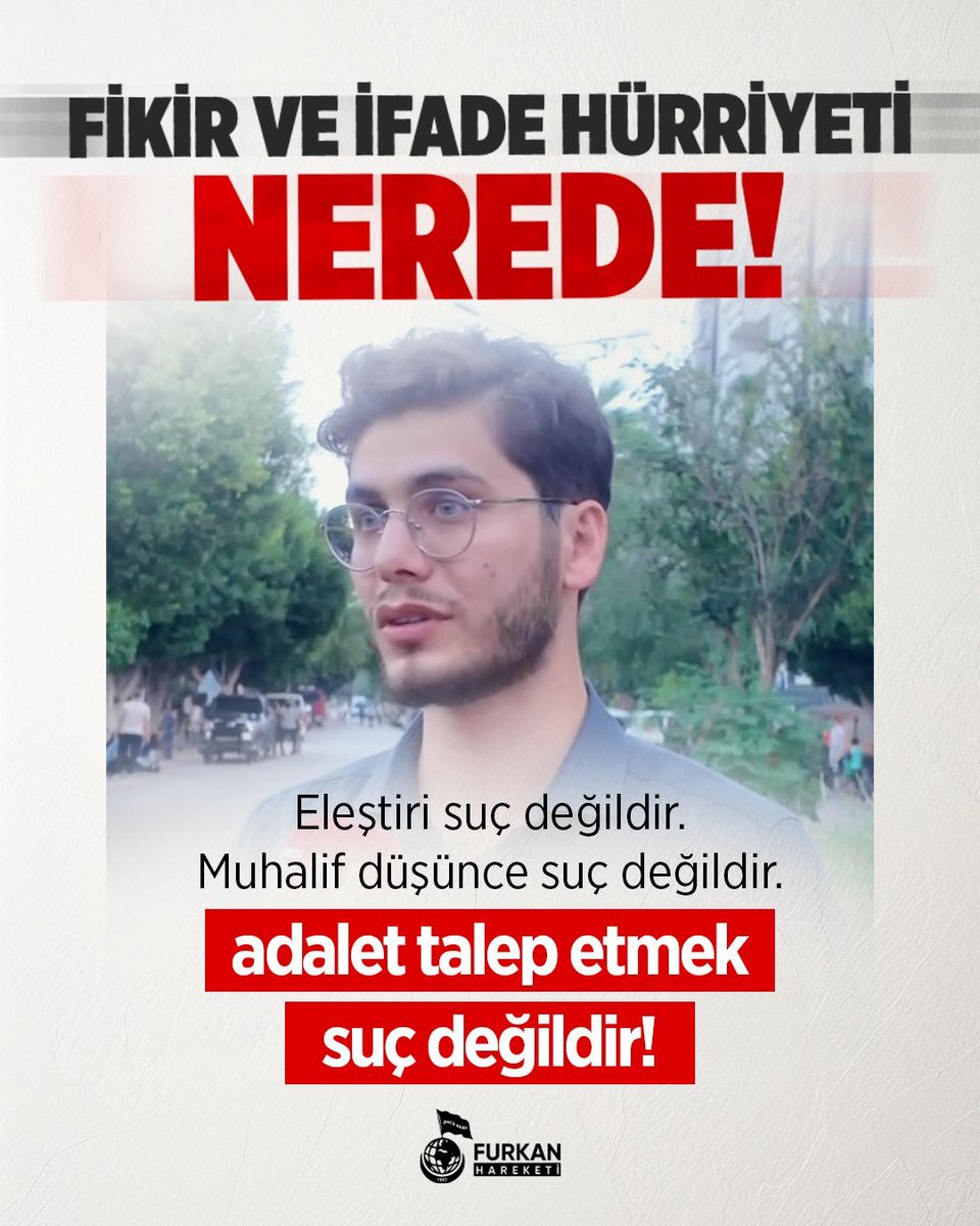 EmelAlkan20's tweet photo. @KytlSevenleri01 ErsinYalçını SerbestBırakın
Eleştirmek SuçDeğildir
@adalet_bakanlik https://t.co/myS2Kg9sC9