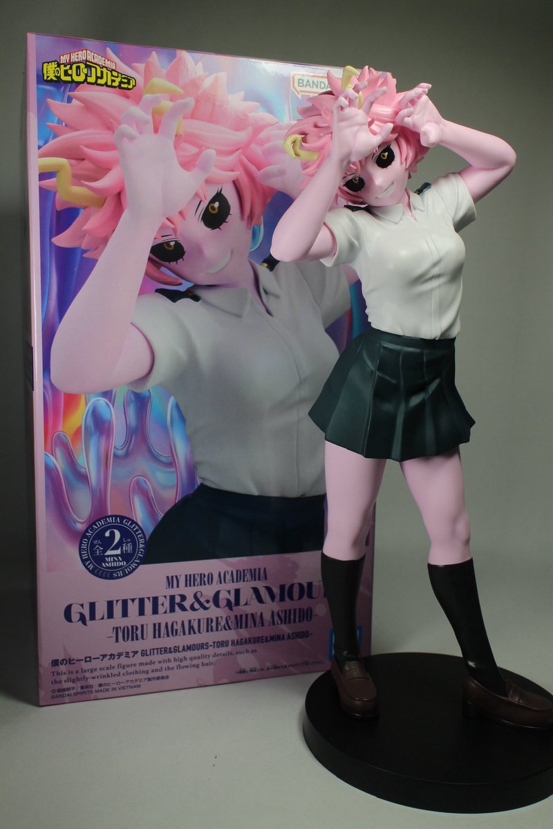 crane_game3_05's tweet photo. 僕のヒーローアカデミア GLITTER&amp;GLAMOURS-MINA ASHIDO-開封‼️（26-152）

芦戸三奈の好きなところ
クラスの男子を苗字呼びなところ。

制服の着こなしで性格出るあるある。 https://t.co/UDPvCd08wD