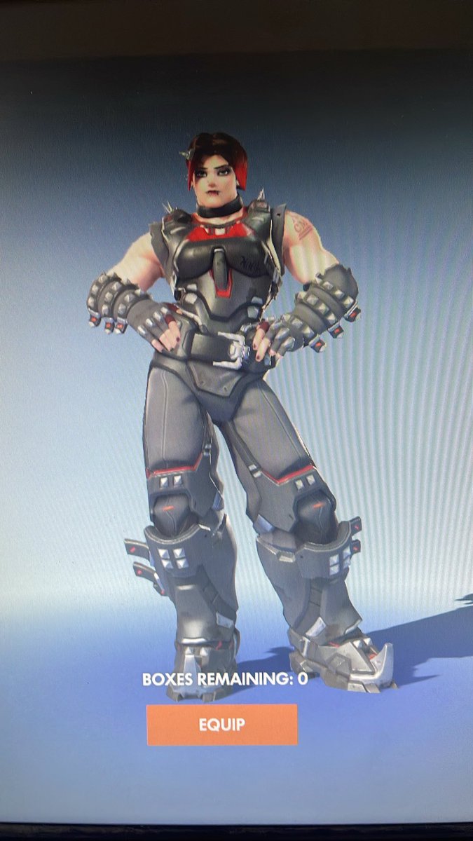 MariejoOW's tweet photo. I got emo zarya in a lootbox https://t.co/VrIW0svhDQ