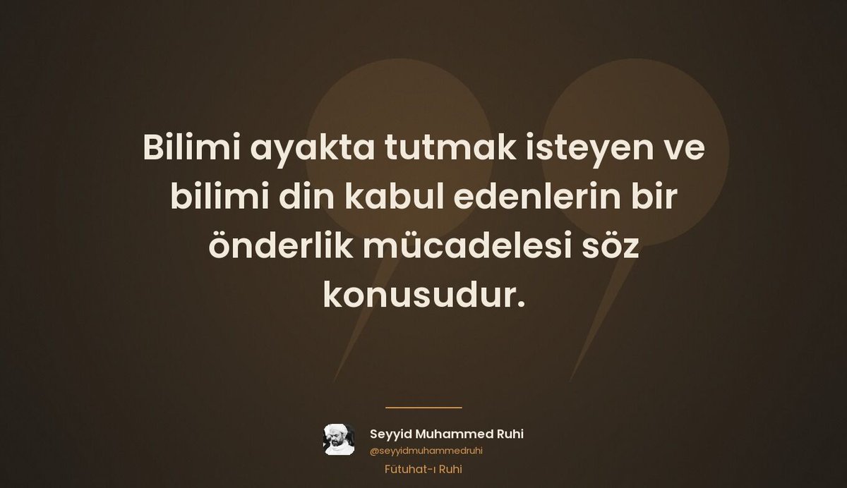 Seyyid_Ruhi's tweet photo. Bilimi ayakta tutmak isteyen ve bilimi din kabul edenlerin bir önderlik mücadelesi söz konusudur.

#bilim #din https://t.co/f7jWU5YJtp