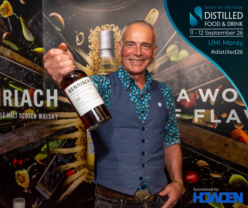 distilledscot's tweet photo. @TheBenriach Single Cask Exploration with Stewart Buchanan, 16:30 Saturday at #Distilled26.

Four single casks, orchard fruit through to peat.

25 places, Masterclass pass. The team are on the stand all weekend too.

UHI Moray, Elgin, 11-12 Sept.

Tickets: https://t.co/i6XC4jxQuw https://t.co/5eODBzau6g