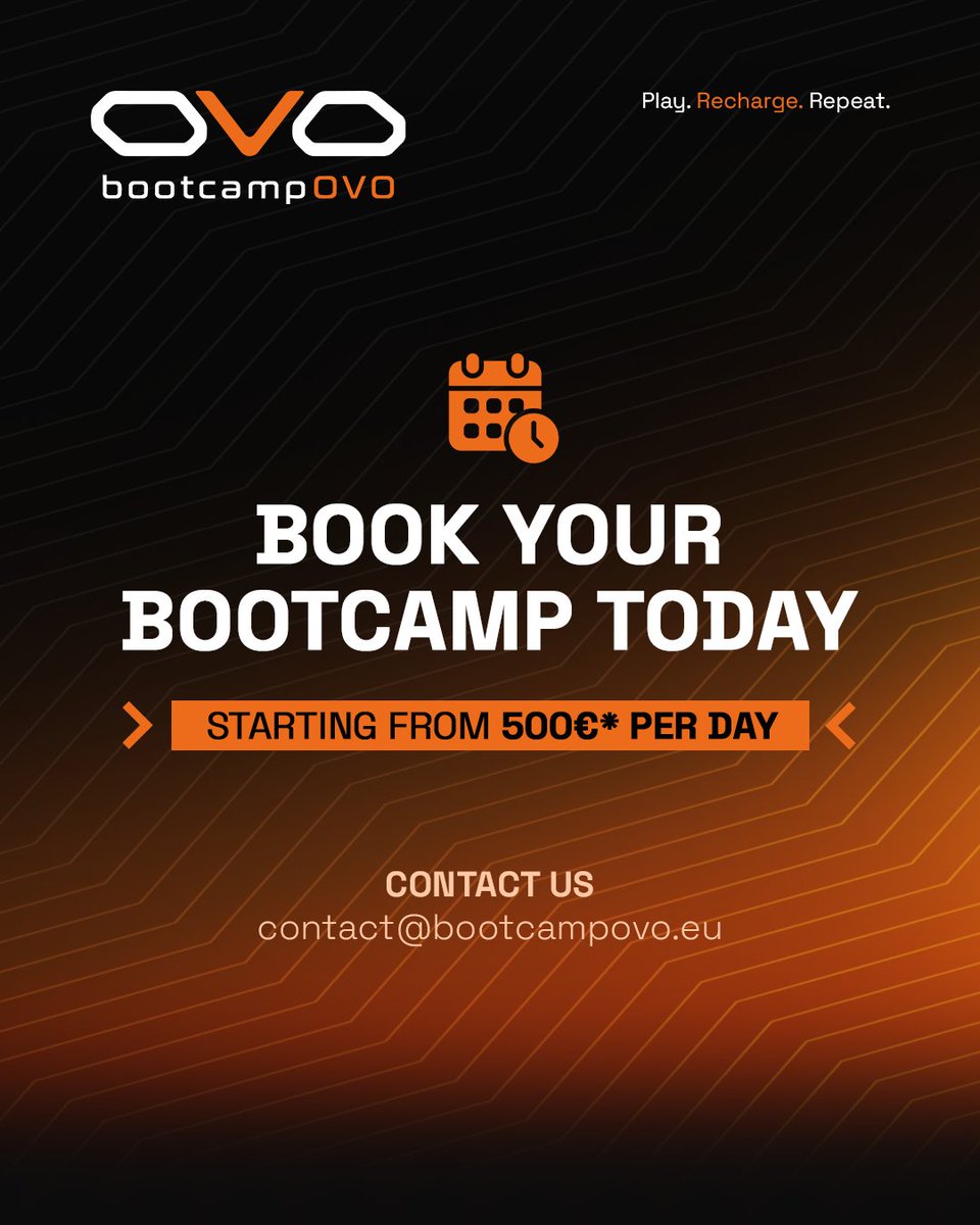 Bootcampovo's tweet photo. Stop waiting for the right moment. Build it.

BootcampOVO brings focused training, high-energy sessions and the environment you need to perform at your best.

Come ready to work. Leave ready for more. https://t.co/vA3eiChVes