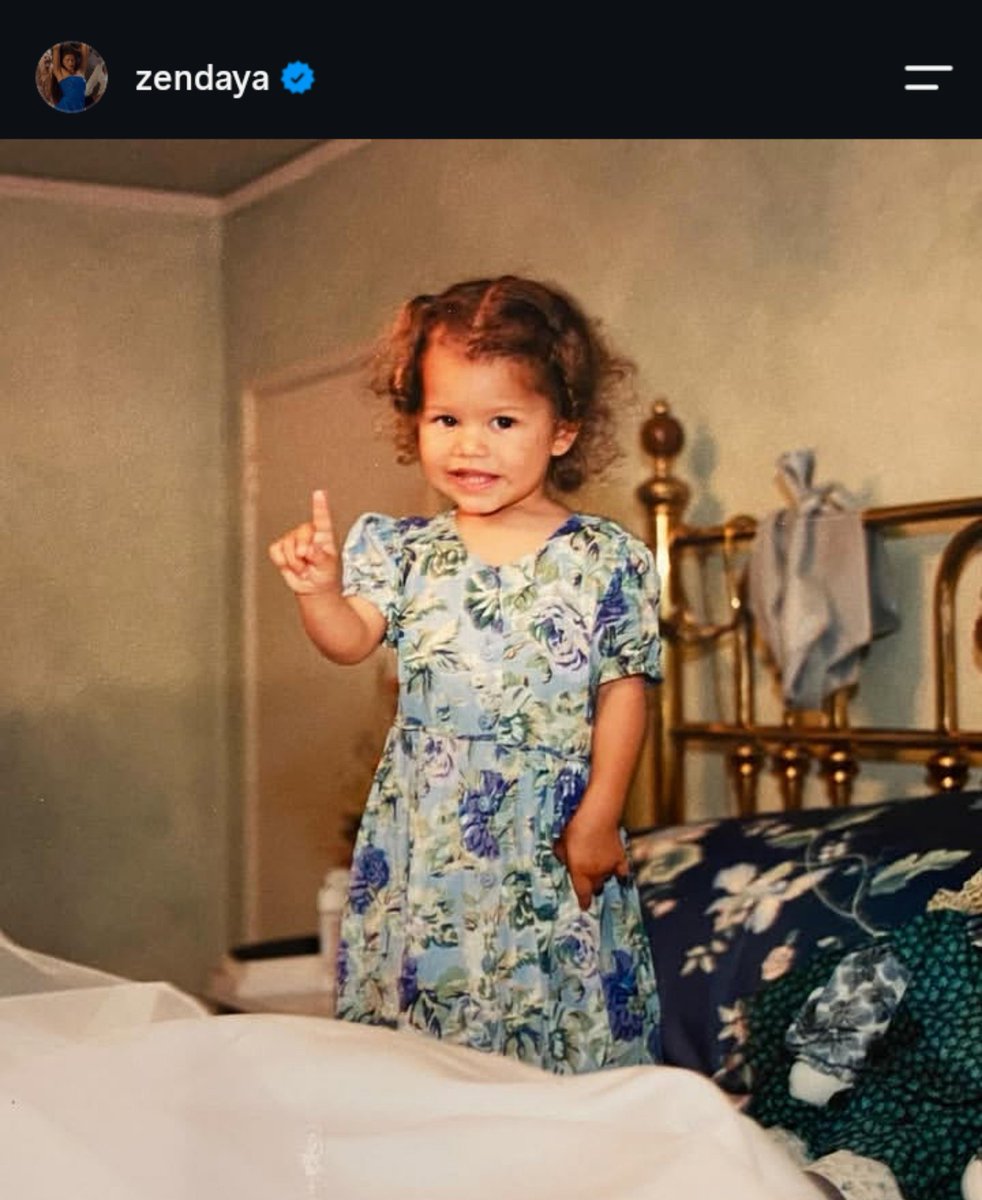 zenssdayaa's tweet photo. I hope Zendaya keeps the tradition of posting a new baby photo of herself on her birthday this year 🥹 https://t.co/ETt8BBm4hs