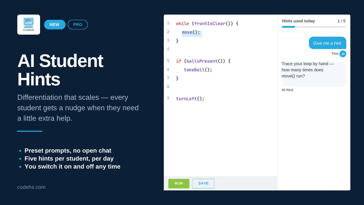 CodeHS tweet picture
