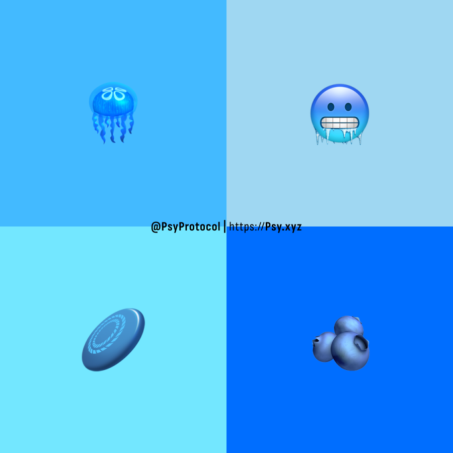 PsyProtocol's tweet photo. Which shade is the official Psy blue 𝛙 ?

Reply with the matching emoji! https://t.co/hHAfiH7sgy