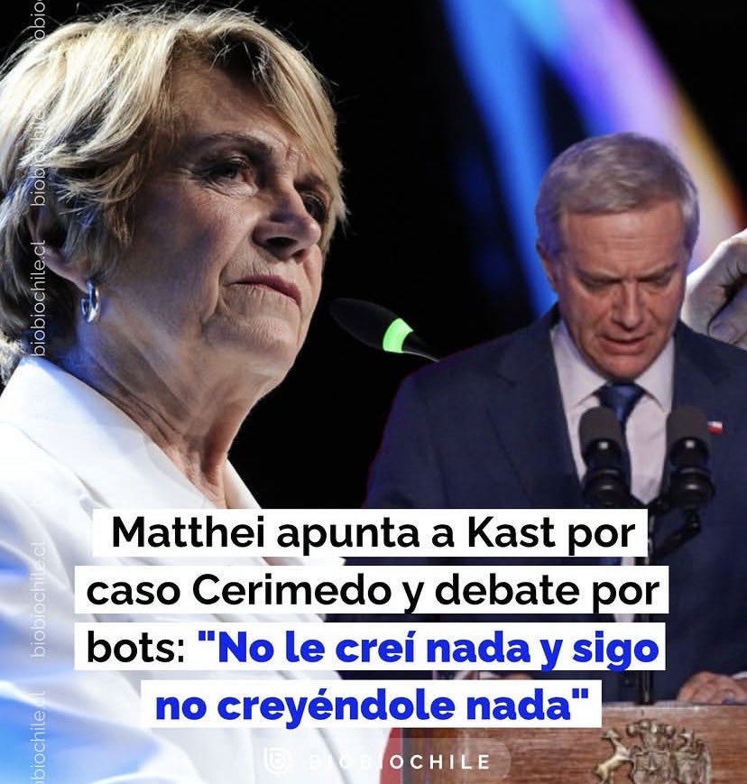 janomatusmc's tweet photo. Sra Matthei ¿ cuántas personas le creyeron a usted ?

A Kast le creyeron 7.254.850 chilenos.

(alguien que le cuente, me tiene bloqueado) https://t.co/IIJQ24lksM