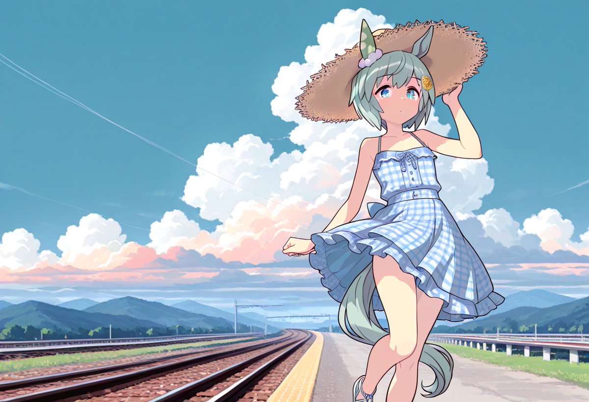 analyzerKENZEN's tweet photo. 入道雲……過ぎゆく夏を偲んで #セイウンスカイ #イナリワン #フォーエバーヤング https://t.co/YAjh6F8snT