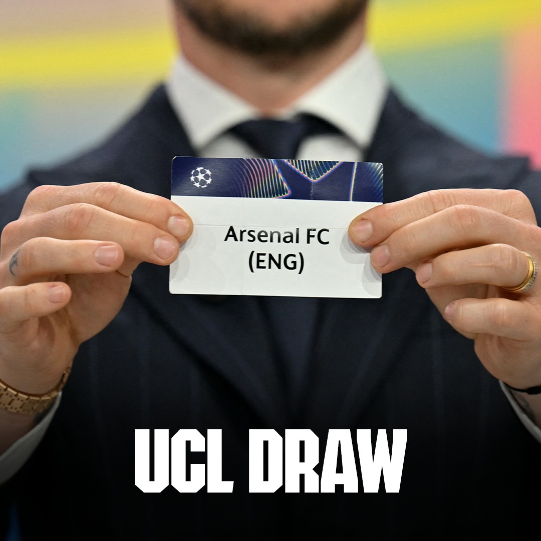 Arsenal's tweet photo. Another year of European football awaits ✨

Who we could face in the group stage of the Champions League 👇