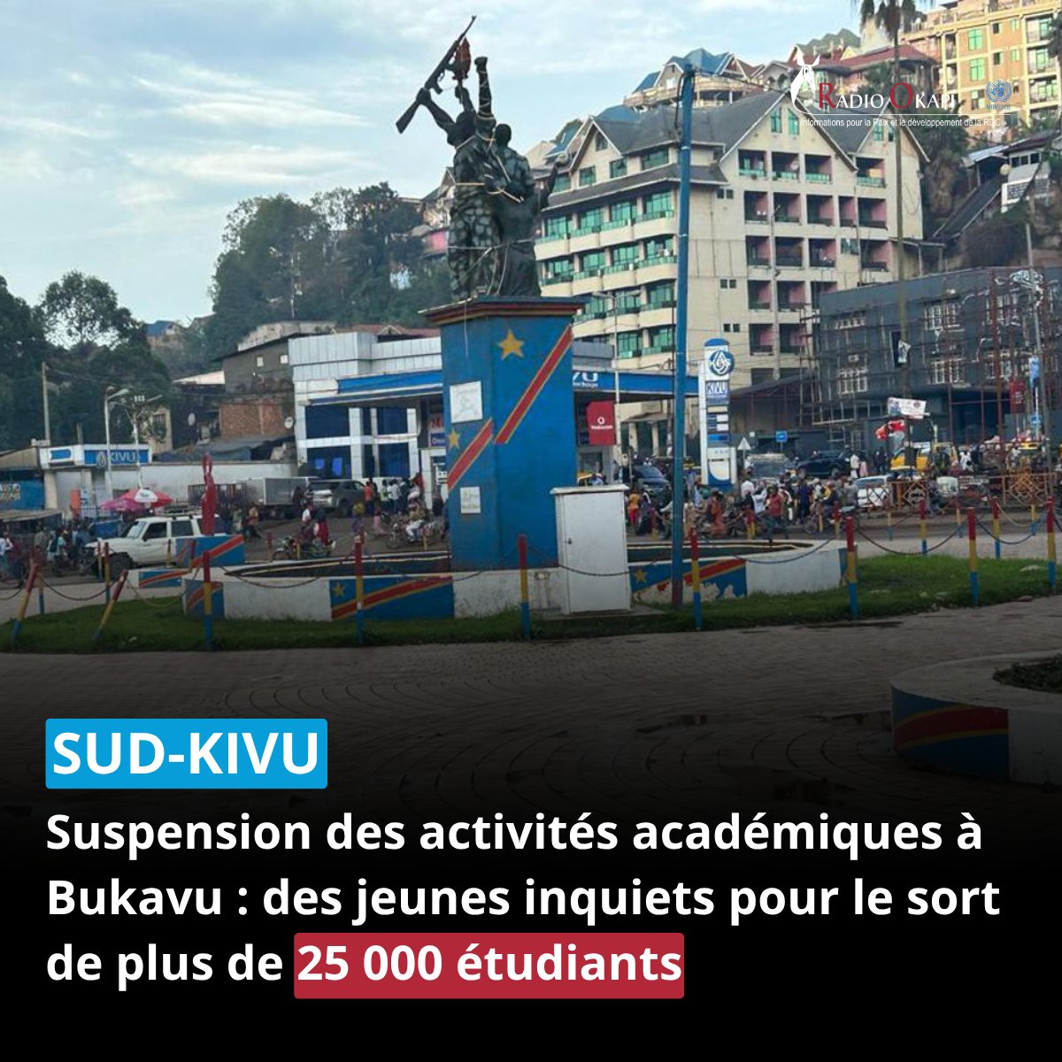 Bukavu youth council deplores suspension of academic activities affecting 25,000+ students
