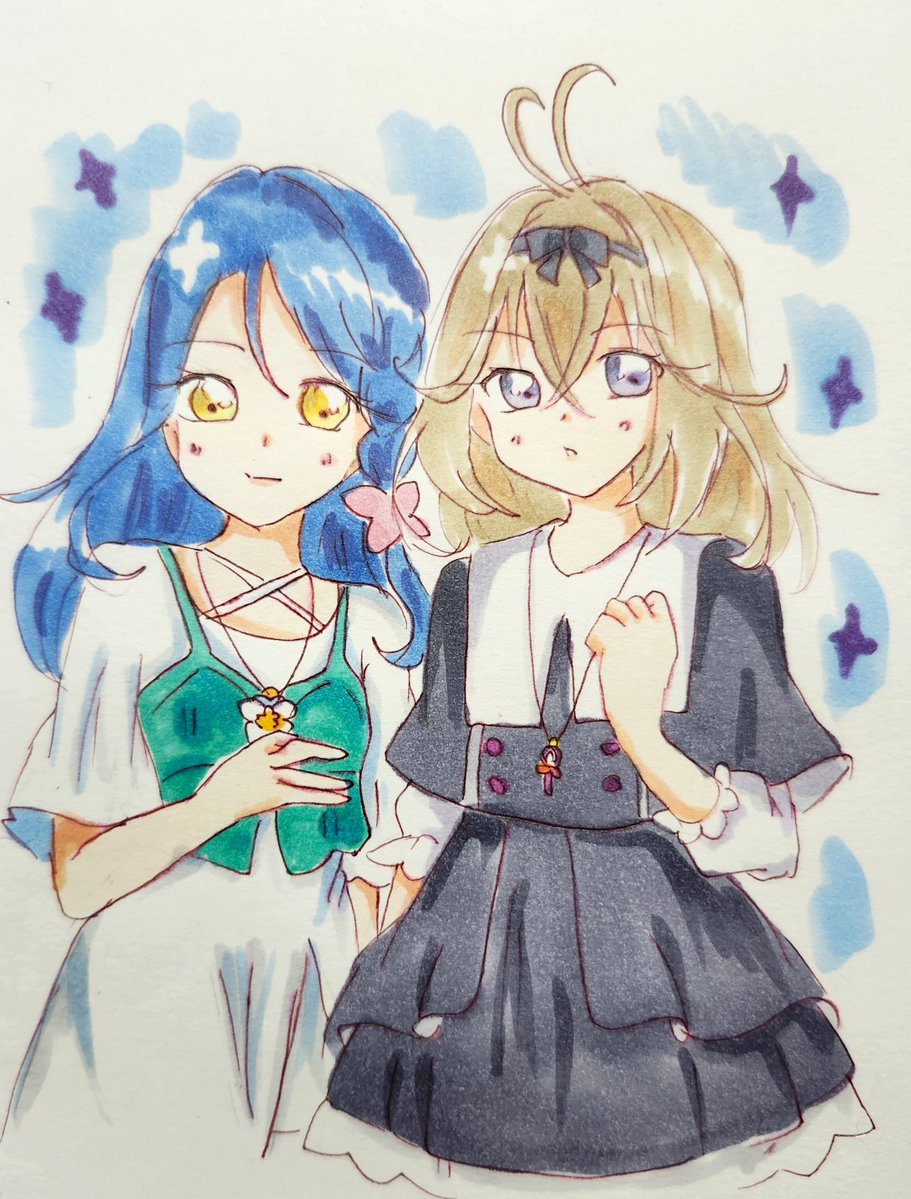momiji_105_'s tweet photo. くれあ＆るるかも結構描いてます🦋🍨 https://t.co/5AsDoPEUko