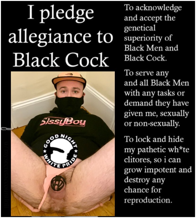 RaycTraytor's tweet photo. I love taking #BNWO captions and putting my own pics in them in hopes others will save and I will forever be exposed on all platforms #bbconly #sissycaptions #sissy #JOS #beta #ytboi #fag https://t.co/FGrlgU2G1i