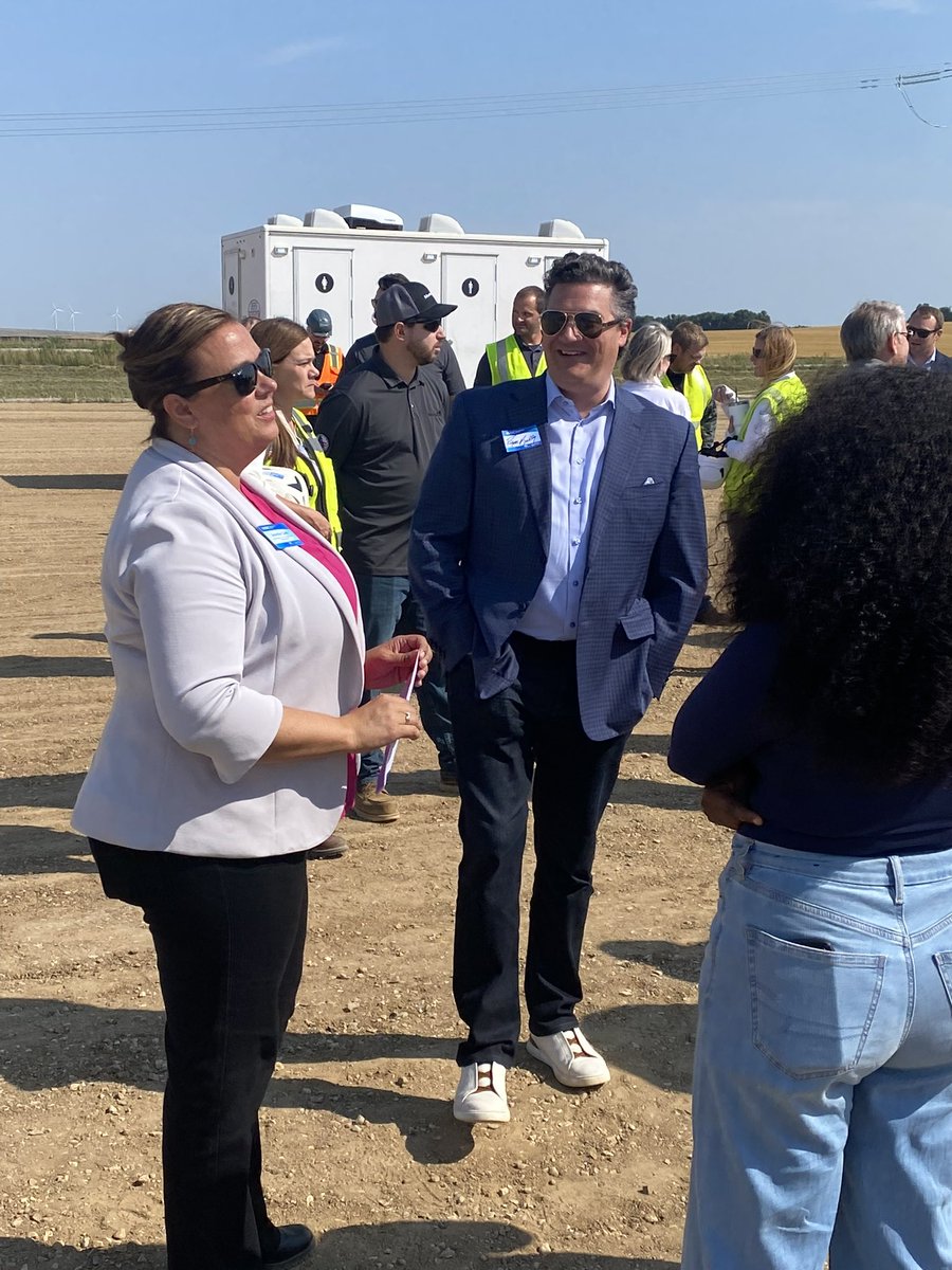PrimacySG's tweet photo. Primacy Strategy Group, including our President and CEO Ryan Kelly were proud to attend the groundbreaking ceremony for @ALLETE_Inc’s new High Voltage Direct Current project last week in Center, North Dakota.

ALLETE’s investment in this landmark infrastructure upgrade will be pivotal to the future of America’s entire northern tier region. PSG is proud to join ALLETE, North Dakota’s Federal Delegation @SenJohnHoeven, @SenKevinCramer, @RepFedorchak, and their partners in celebrating this generational investment in grid resiliency and reliability.