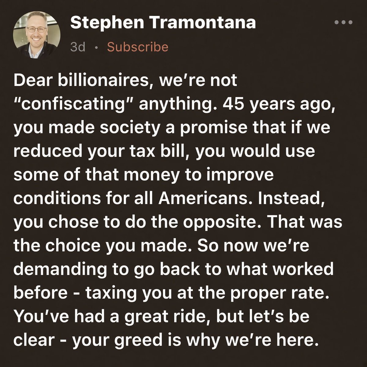 maddenifico's tweet photo. Your greed is why we're here. https://t.co/3ELOjTPzRK