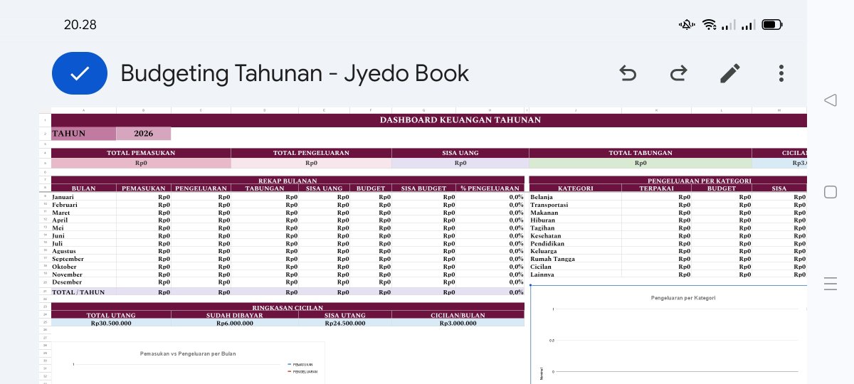 ajayyedobook's tweet photo. Budgeting Tahunan

TEMPLATE SIAP PAKAI

#zonauang #murah #jokitugas #jokiexcel #spreadsheet https://t.co/9BUnQ0fP6Q