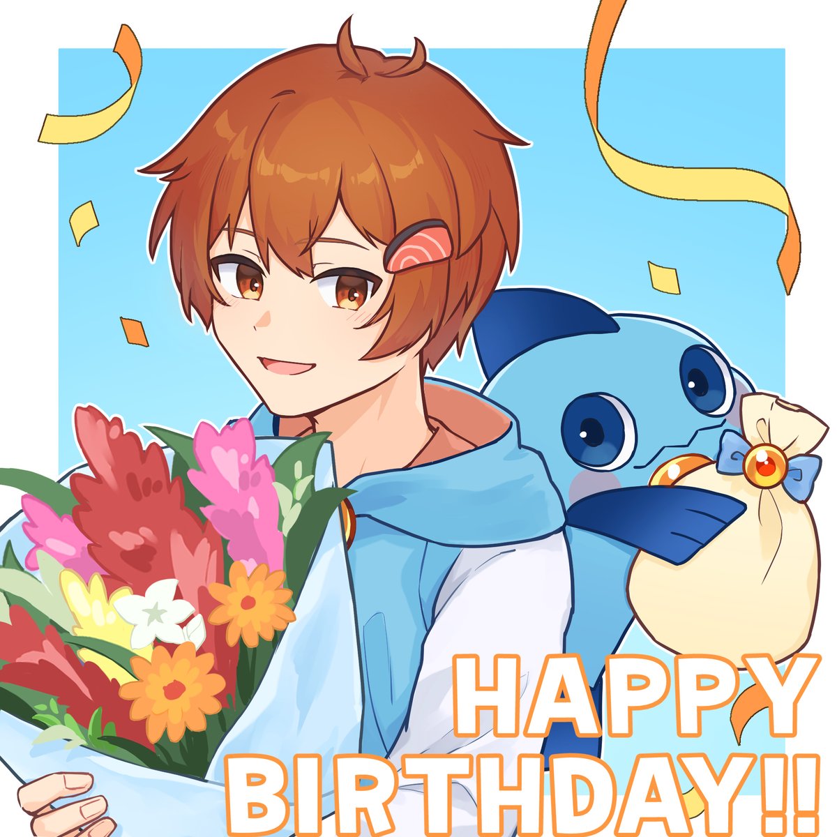 raune2704's tweet photo. お誕生日おめでとうございます！🎉🎉
#さもアート
#さぁーもん誕生祭2026 https://t.co/osEUVYLQ7I