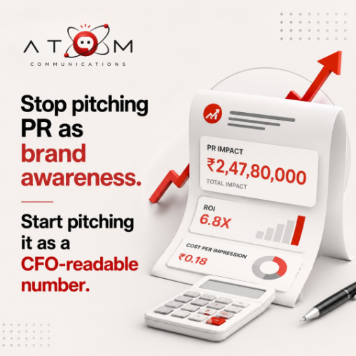 AtomXmedia's tweet photo. PR isn’t just about brand awareness.

Make PR measurable with CFO-ready metrics like impact, ROI, and cost per impression.

📊 Shift the conversation from visibility to business value.

#PR #PublicRelations #PROI #MarketingROI #CorporateCommunications #AtomCommunication https://t.co/YHQihiY7jG