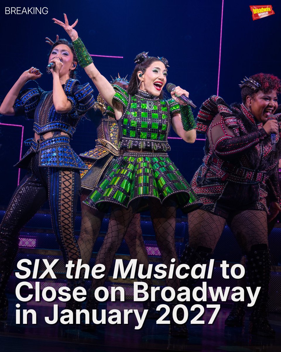 BroadwayWorld's tweet photo. All we need is SIX 💜 The Broadway smash hit SIX the Musical will play its final performance in January 2027.

Learn more here: https://t.co/wr7VO6SSDq https://t.co/cznS2EBcUG