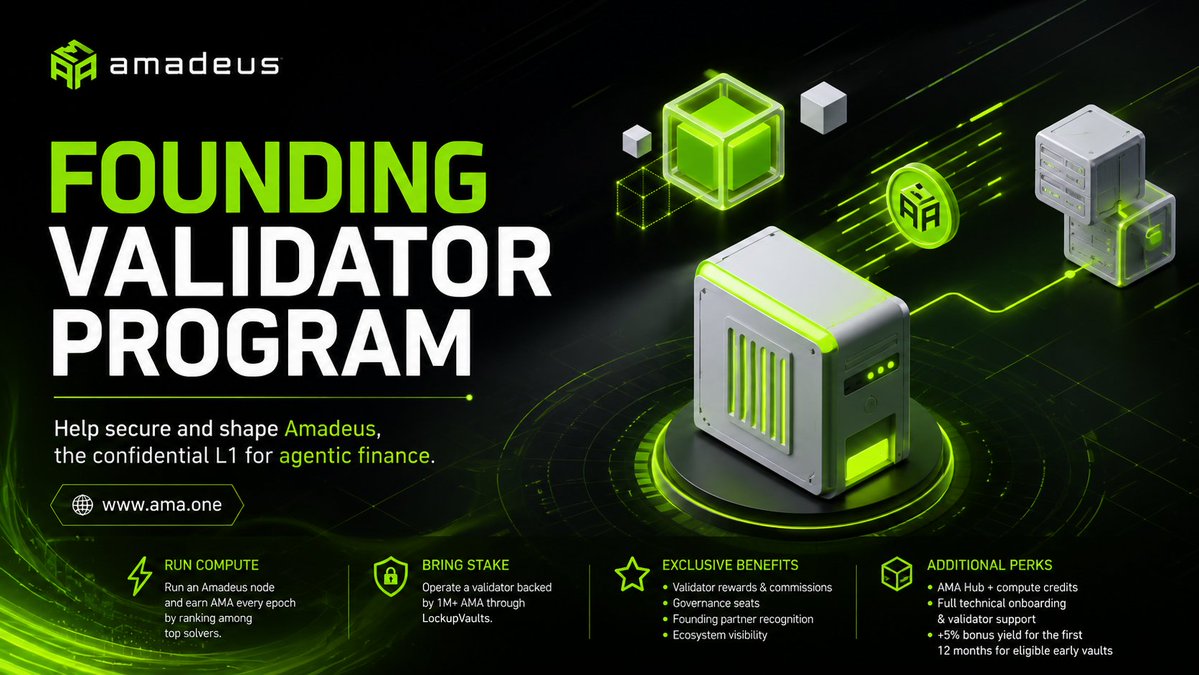 quantumk4i's tweet photo. The Founding Validator Program is more than just another staking opportunity. It represents a major step in @ama_protocol  move toward a more decentralized and community-secured network. https://t.co/Qtqezx8fCx